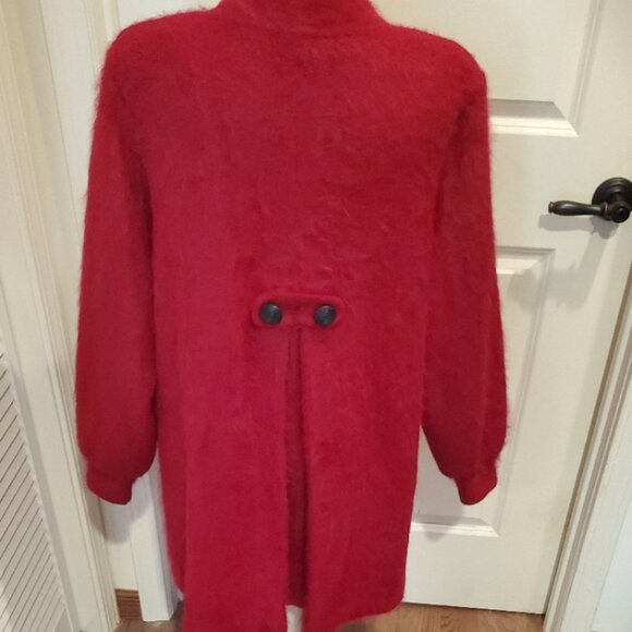 Vintage 90's angora sweater coat - Picture 4 of 8